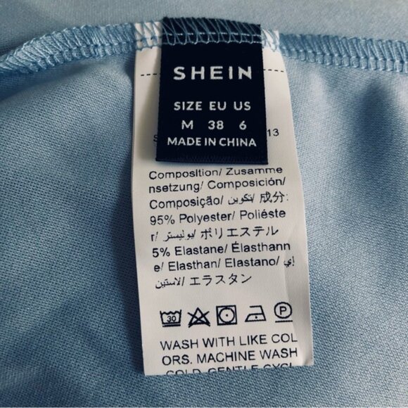 SHEIN Belle Off Shoulder Split Thigh Bridesmaid Dress - Picture 8 of 9